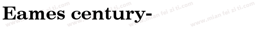 Eames century字体转换